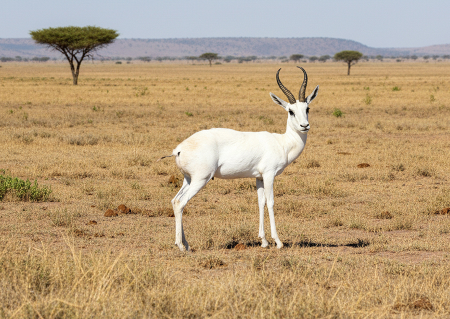 White Springbuck - Wintershoek Safaris